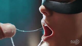 That's what a real cumslut should do with used condoms. Draining big fat loads. 4K close up. Swallow