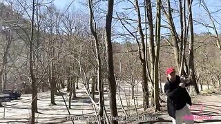 Chihuahua Vlog. A day with Kleomodel ended with a group fuck in the woods