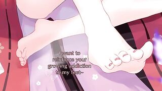 Yae Miko's 5-minute sex with her feet, perfect for edging