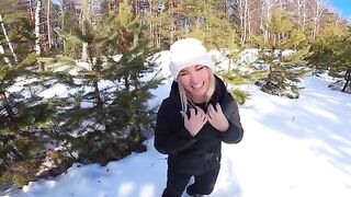 A girl got lost in the forest and was guided by a forester
