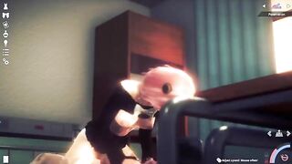 A hot honey girl is trying to seduce her lover in a playful game