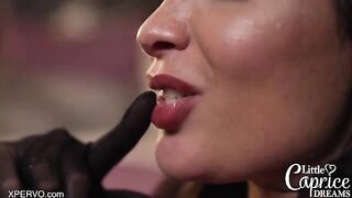 Babe Anissa Kate gets her big boobs full of sticky cum in a hot scene
