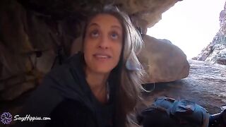 Three hikers got lost and fucked to keep warm in a steamy session
