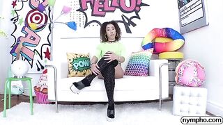 Petite brunette Kira Perez gets her pussy full of sticky cum in HD