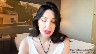 Hot MILF makes a deepthroat blowjob for her stepdaughter's BF