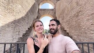 Date night in Rome turns into a passionate session for the neighbors