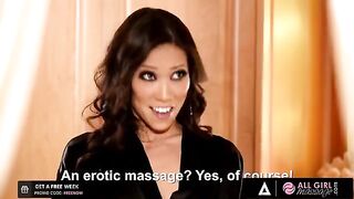 Beautiful Asian masseuse oiled her client’s body before giving a sensual rubdown