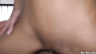 Skinny Asian teen Lia Lin gets fucked hard and fast