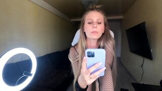 A hot chick fucks with a guy while her boyfriend is on the phone