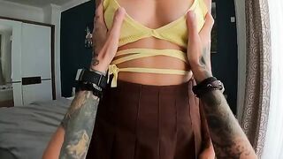 The juiciest cumshot on the hottest babe’s boobs