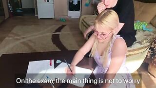 A shy student got fucked by her math tutor in 4K