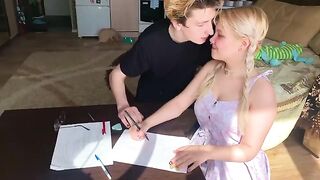 A shy student got fucked by her math tutor in 4K