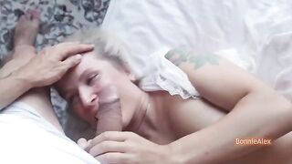 A real couple has a sensual and passionate sex session at home