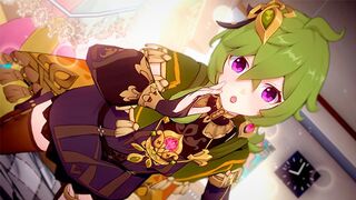 The sex life of a beautiful Genshin Impact girl is quite colorful