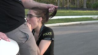 A female police officer gets her way with me in 4K