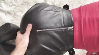 The girl was teased by her classmate and received cum on her clothes