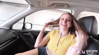 Skinny teen Laney Grey gets fucked deep in her hairy twat