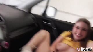 Skinny teen Laney Grey gets fucked deep in her hairy twat