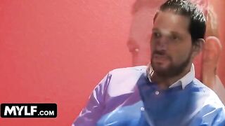 Aubrey Black gets her big tits smashed by BBC while her hubby watches