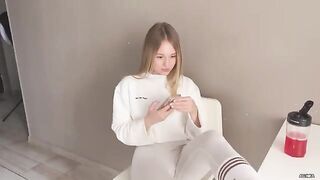 The insolent girlfriend gets fucked for throwing legs on the table