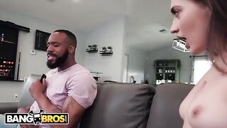 Skinny petite teen Sera Ryder gets smashed by her stepdad’s monster cock