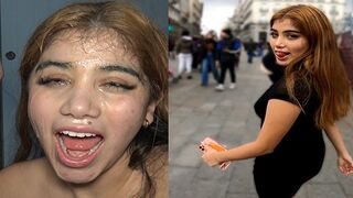 Street pick-up for a rough fuck with a Latina babe
