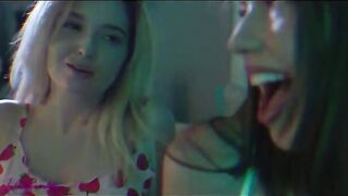 Hot lesbo action with Madi Meadows and Lexi Lore in a steamy scene