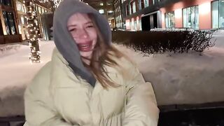 Picked up a whore on the street and fucked her raw