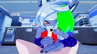 Five Nights at Freddy's Roxanne Wolf gets fucked in a steamy scene