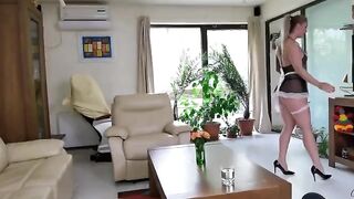 Maid gets her first anal sex experience and squirts like Wet Kelly