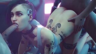 Cyberpunk 2077 compilation of Judy Alvarez and Panam Palmer in hardcore action