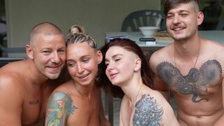 Real amateur foursome with two couples - OWIAKS & LeoKleo