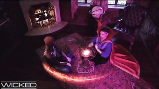 Superhero threesome action with Deadpool, Captain Marvel and Spiderman in HD