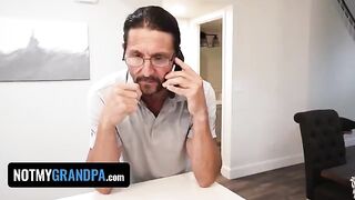 Hot woman Britt Blair has sex with step-grandfather, not her boyfriend