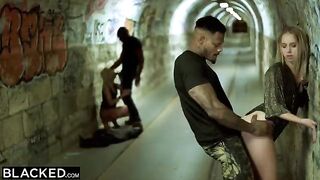 Blonde in the best public sex scenes by Blackedraw