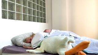 I calmed down my stepsister after her nightmare, it went hard