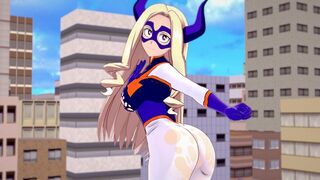 My Hero Academia MT Lady gets her juicy tits full of cum