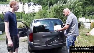 Two German sluts fucked outdoors by a guy with huge cock - Egon Kowalski style