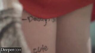 Blake showed her boyfriend's ex her place and made him obey