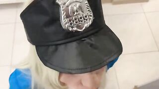 A sexy police girl gets fucked in the apartment