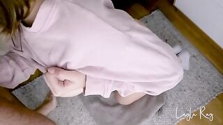 Guy fucks his stepsister and blows cum directly in her panties