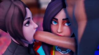 Fortnite compilation of the hottest scenes, where girls get their faces covered in cum!