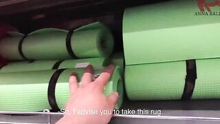 Can you help me choose a yoga mat for a later intimate session?