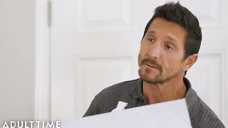Savannah Sixx gives the best Nuru Massage to her stepdad for a happy end
