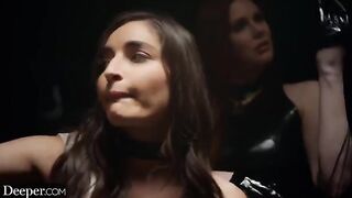 Sub Emily gets fucked hard by dominatrix Mistress Maitland in a steamy scene
