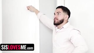 Clever stepsis Vivian Taylor gets knocked up by her stepbro in a taboo scene