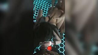 Tifa Lockhart in hot threesome action, banged against the wall hard
