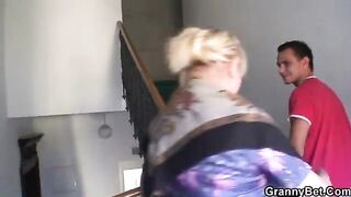 Freckles mature with big tits riding cock