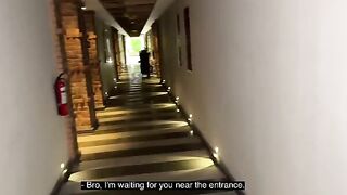 A couple has deeper and harder sex while the girl is on her period