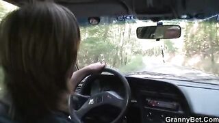 Picked up a hot granny for a hard sex